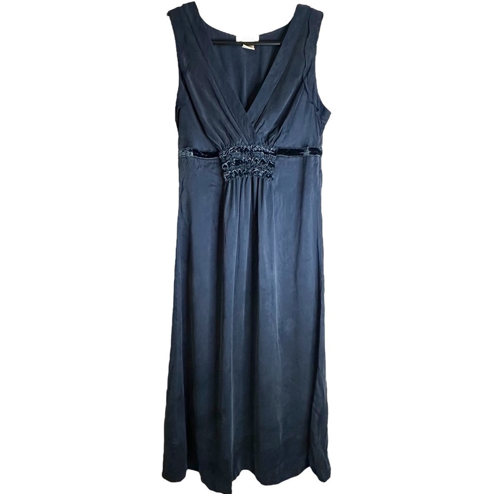 Sundance midnight blue‎ sleeveless silk dress size 2